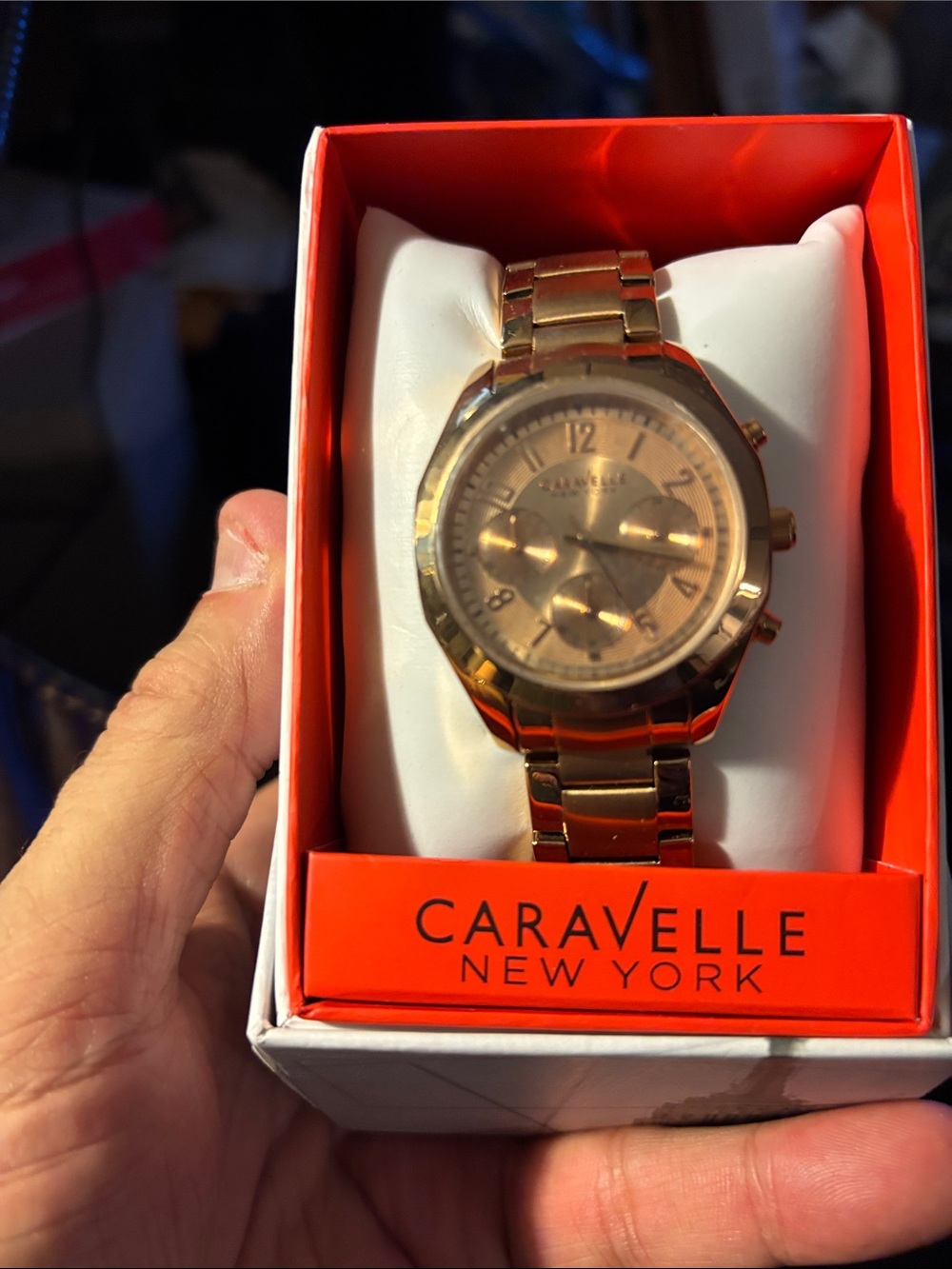 Bulova Women's Rose Gold Tone Bracelet Watch